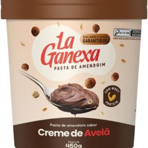 Pasta de Amendoim La Ganexa 450g - Sabor Creme de Avelã
