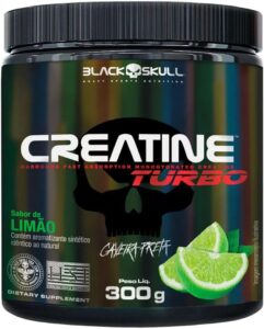 Creatina Turbo Black Skull 300g - Sabor Limão