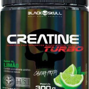 Creatina Turbo Black Skull 300g - Sabor Limão