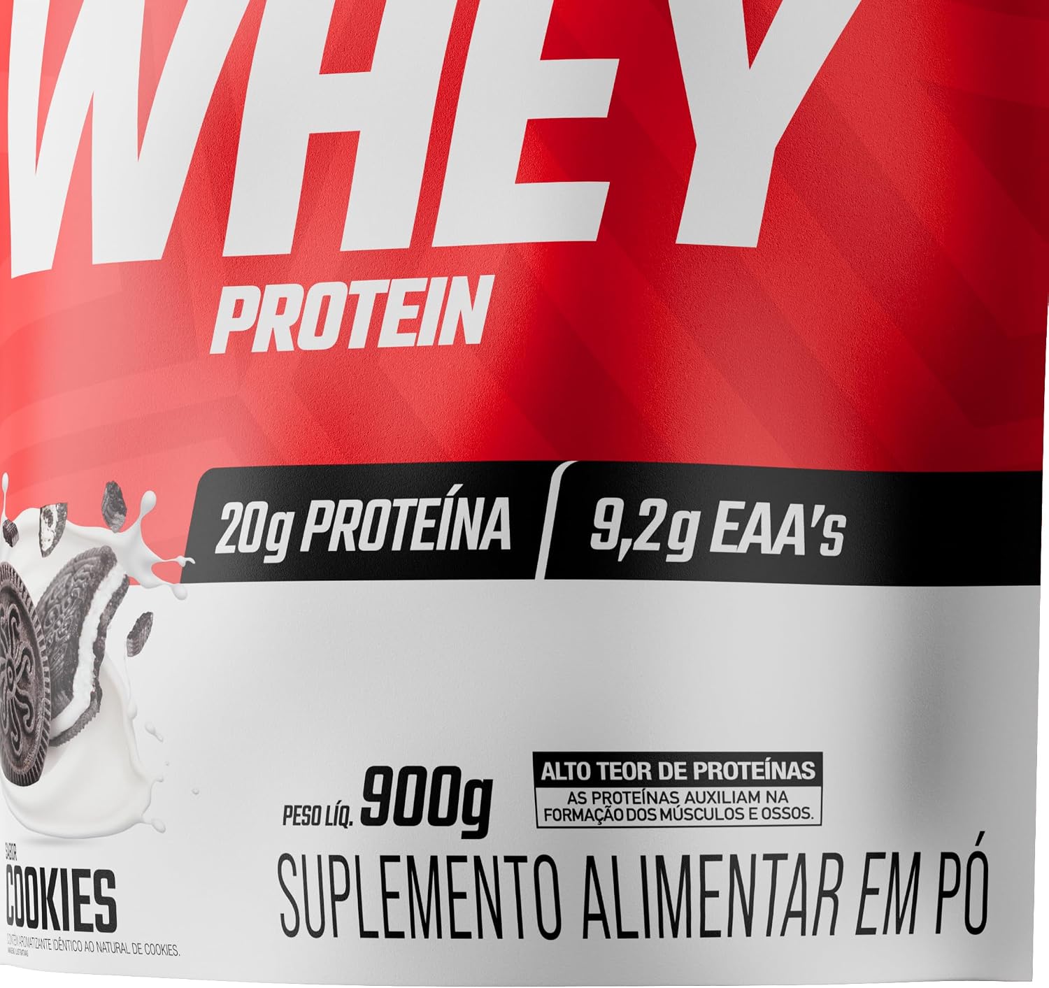 WHEY PROTEIN 100% FTW 900g - Sabor Cookies REFIL - Imagem 3