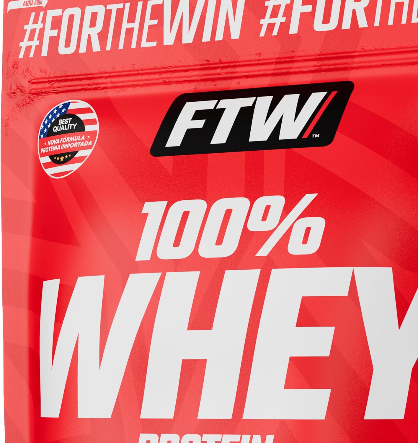 WHEY PROTEIN 100% FTW 900g - Sabor Morango REFIL - Imagem 3