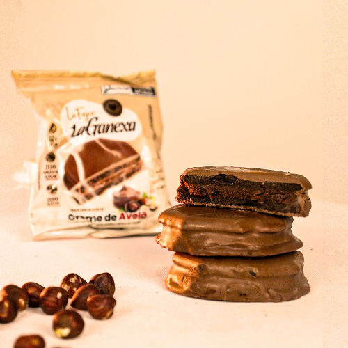 CAIXA (12un.) - La Fajor (La Ganexa) com Whey Protein Sabor Creme de Avelã - 50g un. - Imagem 4