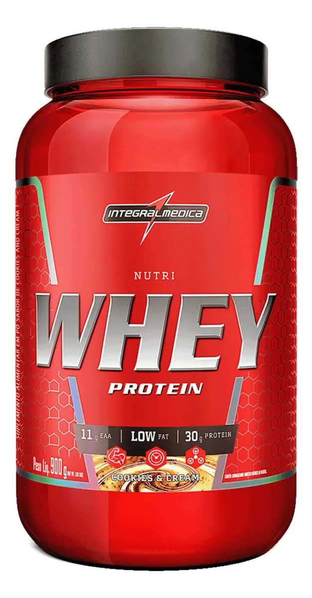 NUTRI WHEY PROTEIN Integralmedica 900g - Sabor Cookies