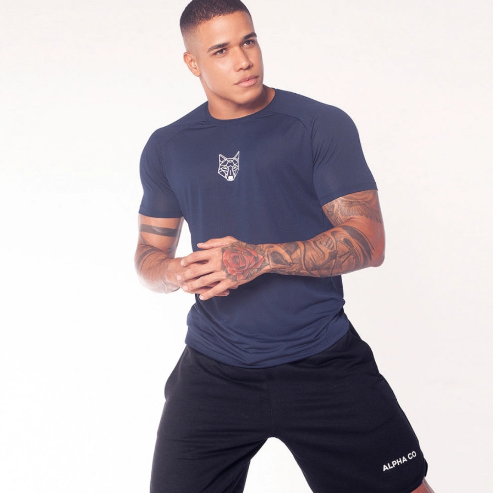 Camiseta Alpha Dry Lobo Geométrico Ocean - Imagem 5