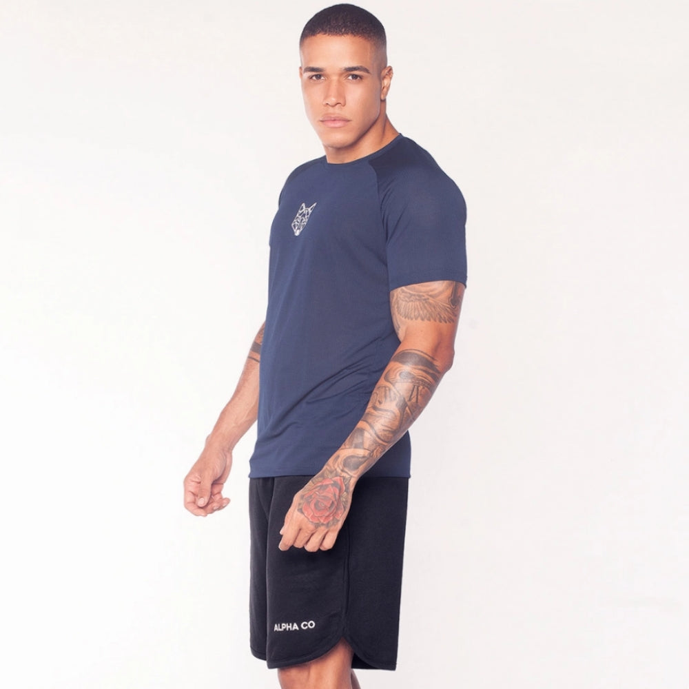 Camiseta Alpha Dry Lobo Geométrico Ocean - Imagem 4