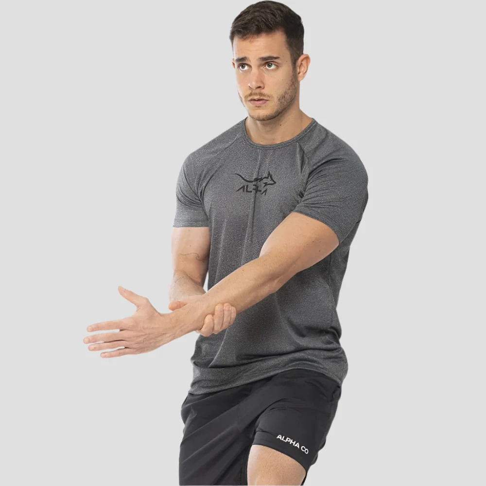 Camiseta Alpha Dry Fit Fluid Move Chumbo - Imagem 5