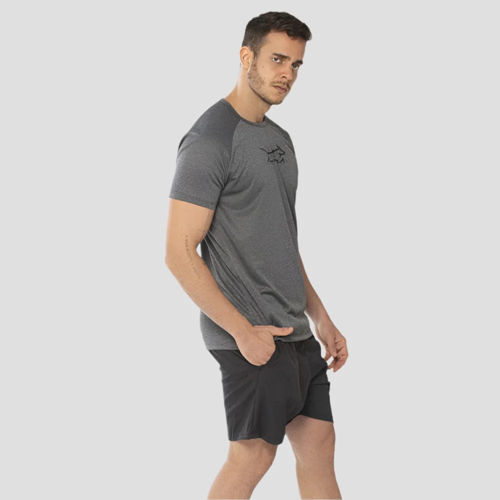 Camiseta Alpha Dry Fit Fluid Move Chumbo - Imagem 6