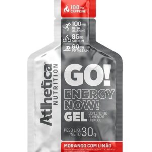 Gel Energético GO! Energy Now! 30g Morango com Limão - Atlhetica Nutrition