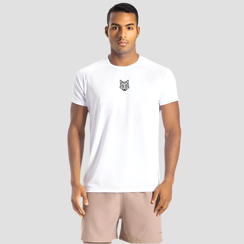 Camiseta Alpha Dry Lobo Geométrico Branco - Imagem 2