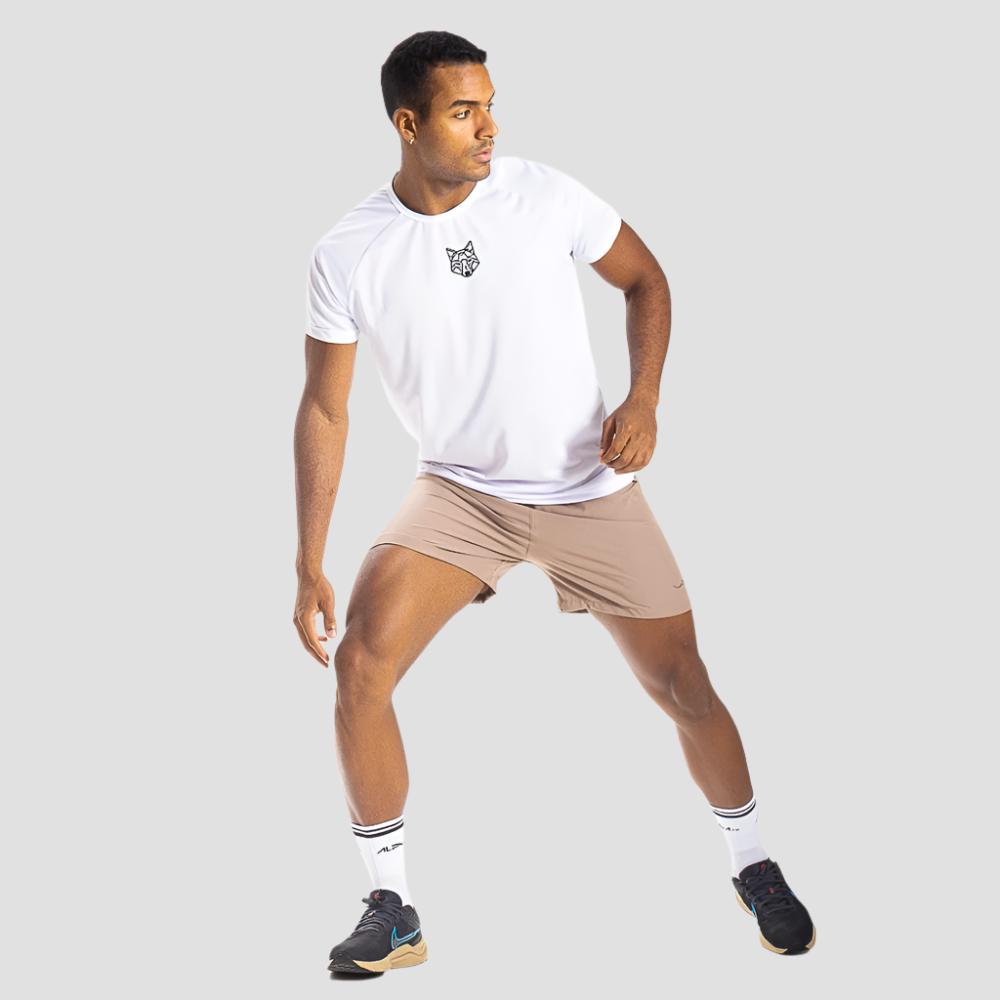Camiseta Alpha Dry Lobo Geométrico Branco - Imagem 6