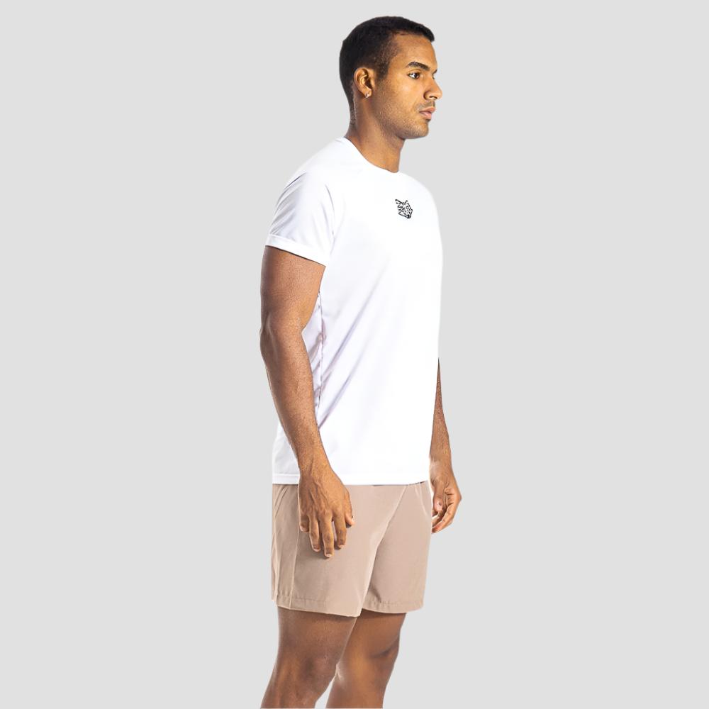 Camiseta Alpha Dry Lobo Geométrico Branco - Imagem 5
